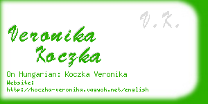 veronika koczka business card